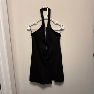 NWOT Black Halter Mini Dress